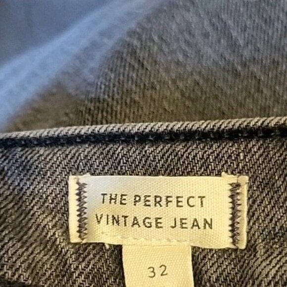 Madewell Jeans Men The Perfect Vintage Jean 32 Grey Gray Mens Distressed Fair Tr - Picture 6 of 12